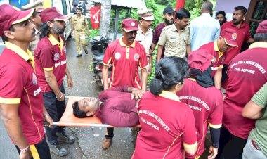 അപായ സൈറൺ മുഴങ്ങി ചാൽ ബീച്ചിൽ സുനാമി മോക് ഡ്രിൾ വിജയകരം