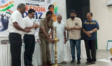 45 സ്കൂളുകൾ മാറ്റുരച്ച ആവേശപ്പോരാട്ടം റോട്ടറി ഫ്രീഡം ക്വിസ് കിരീടം മൂവാറ്റുപുഴ നിർമ്മലയ്ക്ക്