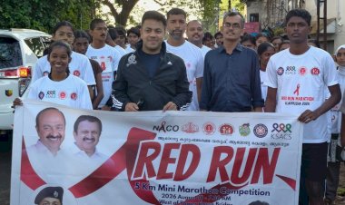 ​ഓടി ജയിച്ച് കോളേജ് താരങ്ങൾ റെഡ് റൺ മാരത്തണിൽ ക്രിസ്റ്റി തനീഷും ആവണി ബാബുവും ചാമ്പ്യന്മാർ