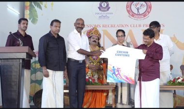 ലഹരിയോട് നോ , കായികരംഗത്തോട് യെസ് ലഹരി വിരുദ്ധ ജേഴ്സി ഒളിമ്പ്യൻ കെ. എം. ബിനുവിന് നൽകി പ്രകാശനം ചെയ്തു