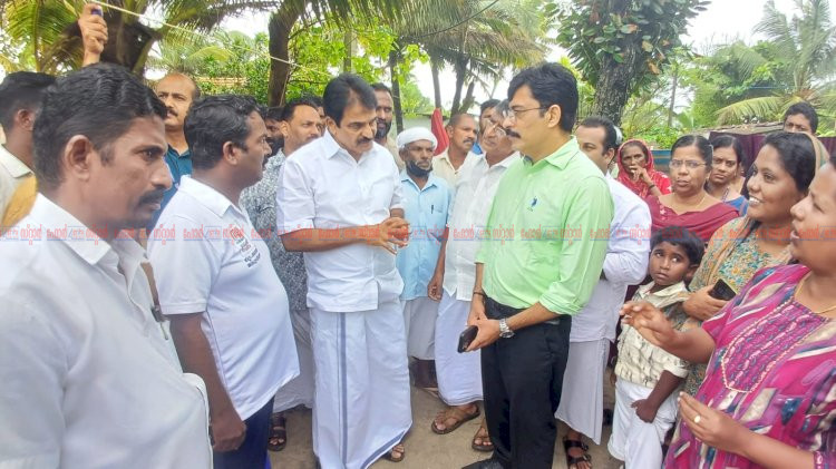 കടൽക്ഷോഭം രൂക്ഷം കെ.സി. വേണുഗോപാലും ജി. സുധാകരനും സന്ദർശനം നടത്തി, ദുരിതാശ്വാസ പ്രവർത്തനങ്ങൾ ഊർജ്ജിതമാക്കി