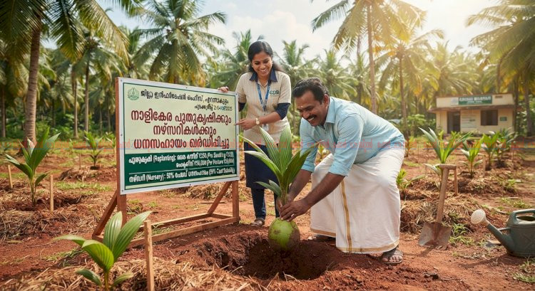 നാളികേര പുതുകൃഷിക്കും നഴ്‌സറികള്‍ക്കും ധനസഹായം വര്‍ദ്ധിപ്പിച്ചു