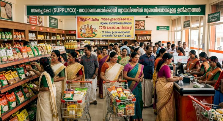 സപ്ലൈകോയ്ക്ക് റെക്കോർഡ് വിൽപ്പന പ്രതിമാസ വരുമാനം 220 കോടി കവിഞ്ഞു