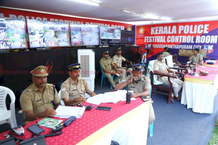 കനത്ത പോലീസ്‌ കാവലിൽ തലസ്ഥാനം നിരീക്ഷണത്തിന്‌ 42 ക്യാമറകളും ഡ്രോണുകളും