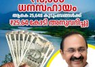 പ്രളയബാധിതർക്ക് അടിയന്തര ധനസഹായം 25.64 കോടി രൂപ അനുവദിച്ചു
