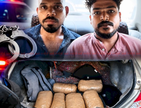 വൻ കഞ്ചാവ് വേട്ട കാറിന്റെ ഡിക്കിയിൽ ഒളിപ്പിച്ച 12 കിലോ കഞ്ചാവുമായി ആലപ്പുഴ സ്വദേശികൾ പിടിയിൽ