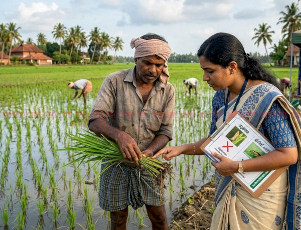 നെൽക്കർഷകർ ജാഗ്രത പാലിക്കണം രണ്ടാംകൃഷിയിൽ മുഞ്ഞയുടെ സാന്നിധ്യം