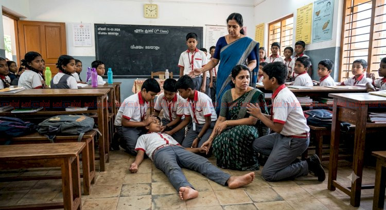 തലകറങ്ങി വീണ വിദ്യാർഥിയോട് ക്രൂരത ബാലാവകാശ കമ്മീഷൻ കേസെടുത്തു