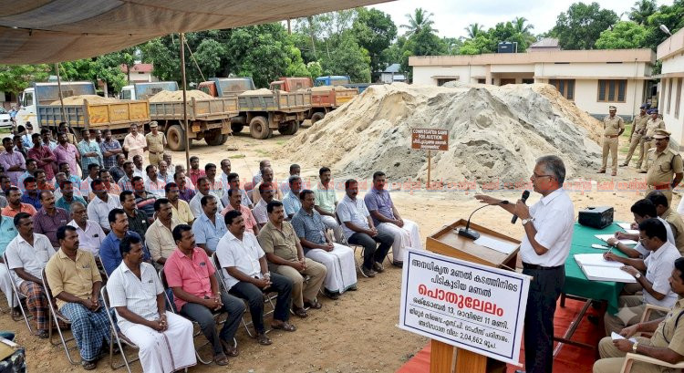 പോലീസ്‌ പിടിച്ചെടുത്ത മണൽ ഒക്ടോബർ 13 ന് ലേലം ചെയ്യും