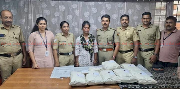വൻ കഞ്ചാവ് വേട്ട 6 കിലോയിലധികം കഞ്ചാവുമായി ബംഗാൾ സ്വദേശിനി പിടിയിൽ