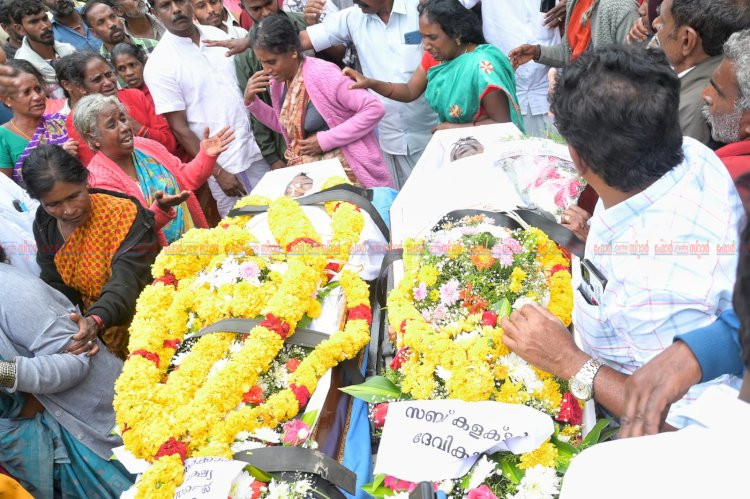 ​കൊട്ടക്കാമ്പൂർ ദുരന്തം ഷെഡ് തകർന്ന് മരിച്ച ബാലകൃഷ്ണന്റെയും ചിന്നുവിന്റെയും സംസ്കാരം നടന്നു