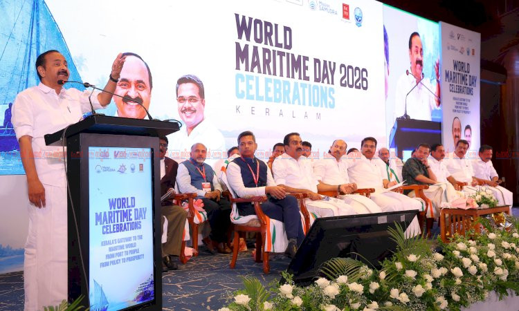 കേരളത്തെ സമ്പൂർണ്ണ പോർട്ട് സിറ്റിയായും അന്താരാഷ്ട്ര മാരിടൈം ഹബ്ബായും മാറ്റുക ലക്ഷ്യം മുഖ്യമന്ത്രി വി. ഡി. സതീശൻ