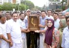 സ്വർണക്കപ്പും ദീപശിഖയും കോഴിക്കോട്ടെത്തി മന്ത്രി എൻ. ഷംസുദ്ദീൻ ഉദ്ഘാടനം ചെയ്തു