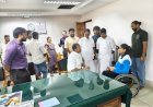 വീൽചെയറിൽ മെഡൽ തിളക്കം ഏഷ്യൻ പാരാഗെയിംസ് വിജയി ആൽഫിയ ജെയിംസിനെ അനുമോദിച്ച് മന്ത്രി അനൂപ് ജേക്കബ്