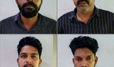 കാറിന്റെ ഹെഡ്‌ലൈറ്റ് ഡിം ചെയ്തില്ല ചോദ്യം ചെയ്ത യുവാവിനെ കാറിടിച്ച് വീഴ്ത്തി ക്രൂരമായി മർദ്ദിച്ചു, 4 പേർ പിടിയിൽ