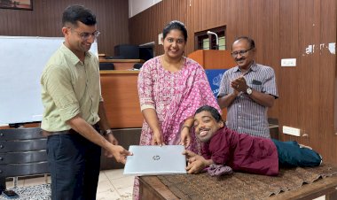 പരിമിതികളെ മനോധൈര്യം കൊണ്ട് തോൽപ്പിച്ച് റാഷിദ് ഉപരിപഠനത്തിന് തണലായി ലാപ്‌ടോപ്പ്