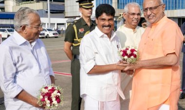 ഉപരാഷ്ട്രപതി സി.പി രാധാകൃഷ്ണന് കരിപ്പൂർ വിമാനത്താവളത്തിൽ ഊഷ്മള സ്വീകരണം