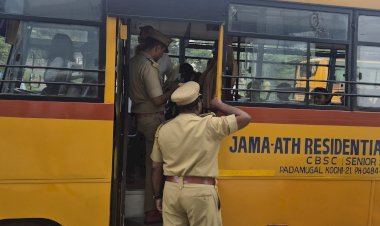 സ്കൂൾ ബസുകളിൽ മിന്നൽ പരിശോധന 34 വാഹനങ്ങൾക്ക് 57,250 രൂപ പിഴ ഈടാക്കി