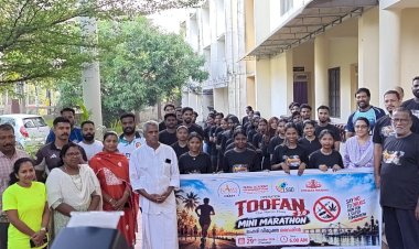 ലഹരിമുക്ത വൈപ്പിൻ കോളേജ് വിദ്യാർഥികൾക്കായി മിനി മാരത്തോൺ സംഘടിപ്പിച്ചു