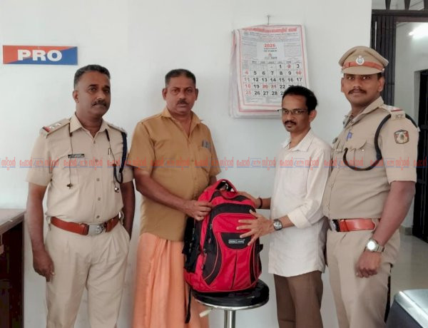 ഓട്ടോയിൽ മറന്നുവച്ച പാസ്‌പോർട്ടും പണവും അടങ്ങിയ ബാഗ് തിരികെ നൽകി ഡ്രൈവർ സജീവ് മാതൃകയായി
