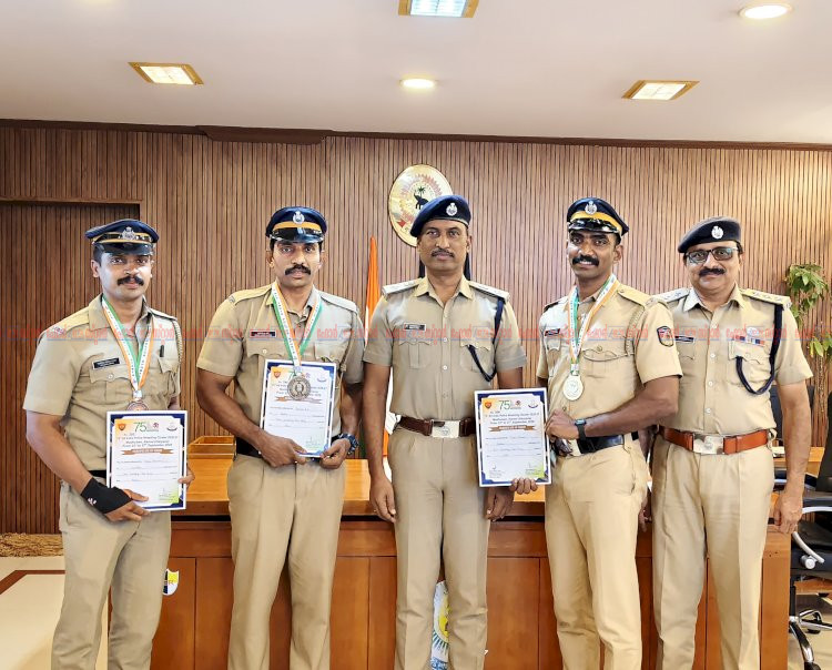 ദേശീയ പോലീസ് മീറ്റ് പഞ്ചഗുസ്തിയിൽ കേരള പോലീസിന് സ്വർണ്ണവും വെള്ളിയും വെങ്കലവും