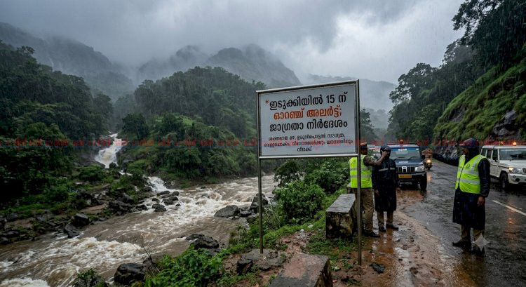 ഇടുക്കിയിൽ ഇന്ന് ശക്തമായ മഴ ഓറഞ്ച് അലർട്ട് പ്രഖ്യാപിച്ചു, ജാഗ്രതാ നിർദേശം