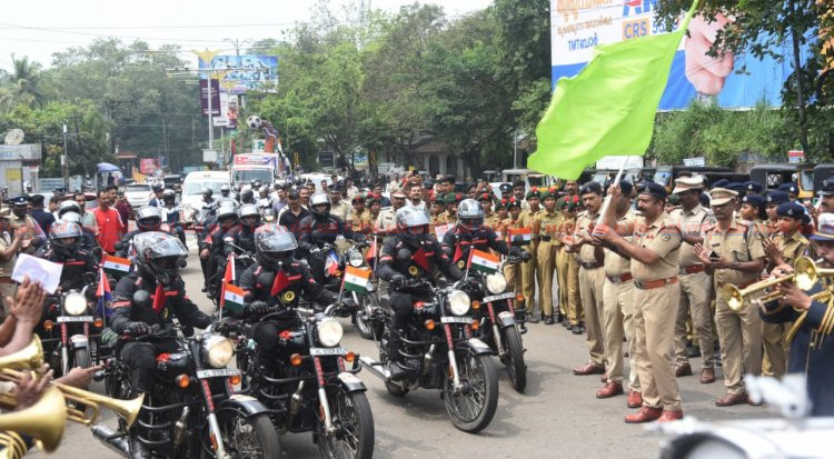 ലഹരിവിമുക്ത ഭാരതം ദേശീയ ബൈക്ക് റാലിയെ ഹൃദയപൂർവ്വം വരേവേറ്റ് മലപ്പുറം