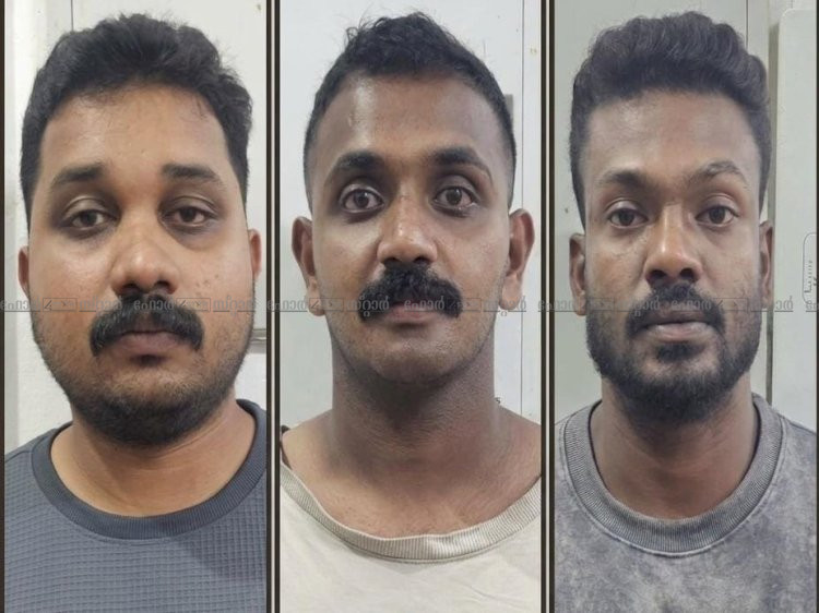 വാഹനം തടഞ്ഞുനിർത്തി കാർ യാത്രക്കാരനെ ആക്രമിച്ച് ഐഫോൺ തട്ടിയെടുത്തു മൂന്നുപേർ പോലീസിന്റെ പിടിയിൽ